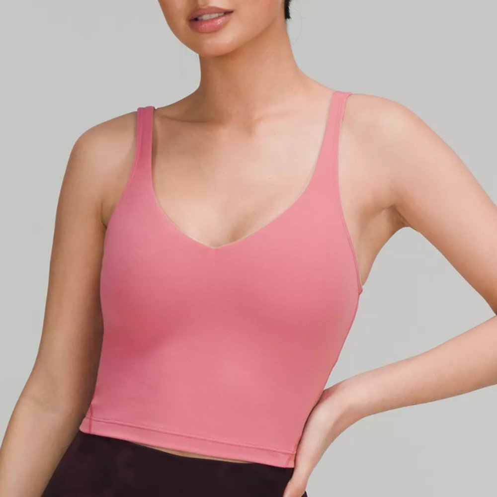 Lululemon Align Cropped Tank Top Pink Blossom 4